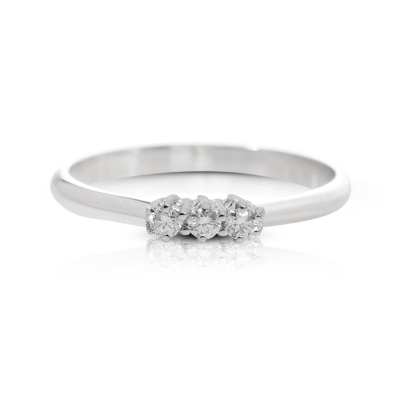 Anello Trilogy donna oro e diamanti DI LEO