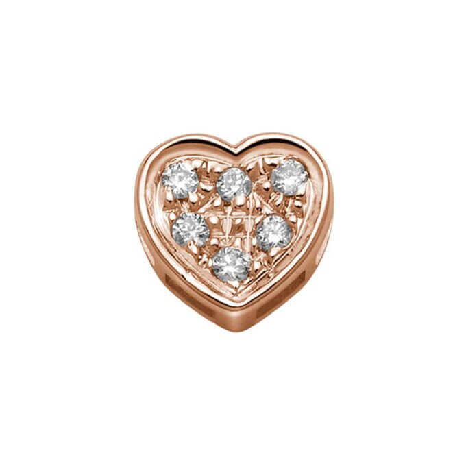 Elemento Cuore Oro Rosa e diamanti ELEMENTS