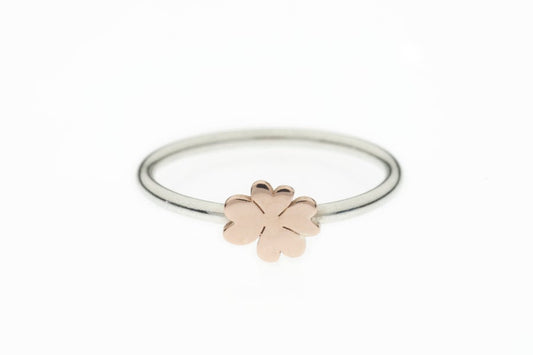 Anello donna in oro rosa CUORI & FRECCE