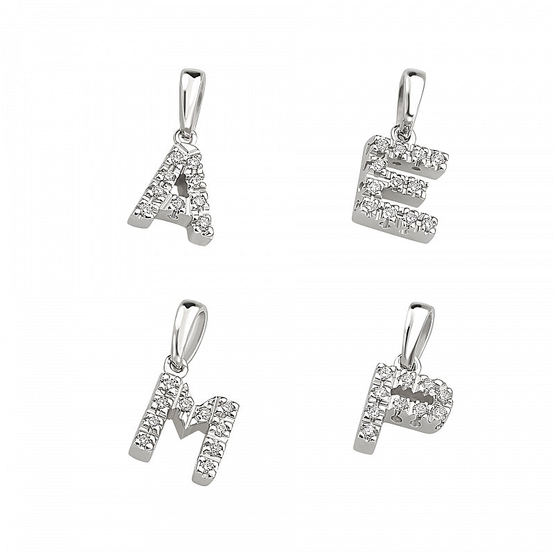 Ciondolo Iniziale in oro e diamanti GIORGIO VISCONTI