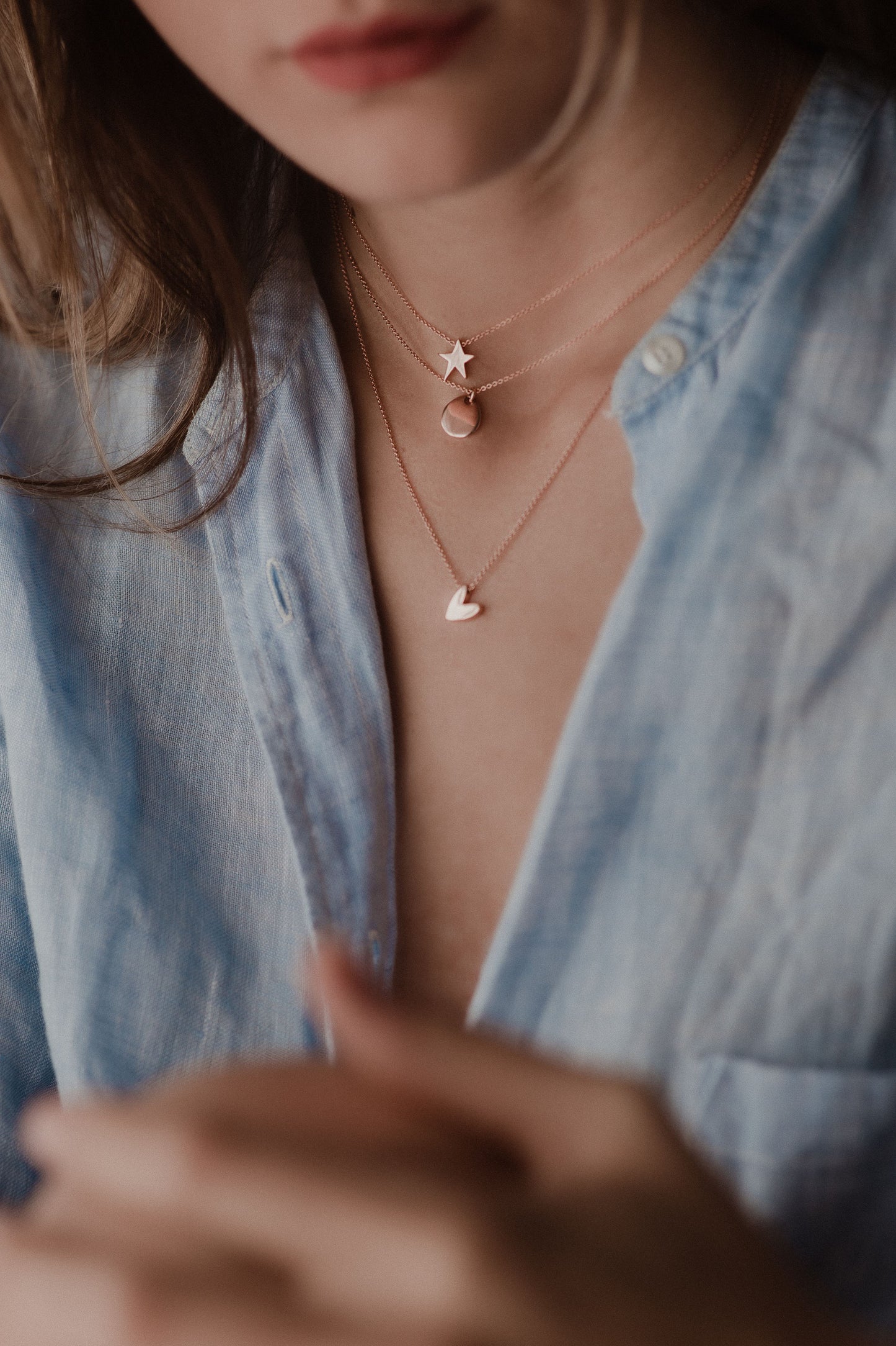 Girocollo personalizzabile in oro rosa CUORI & FRECCE