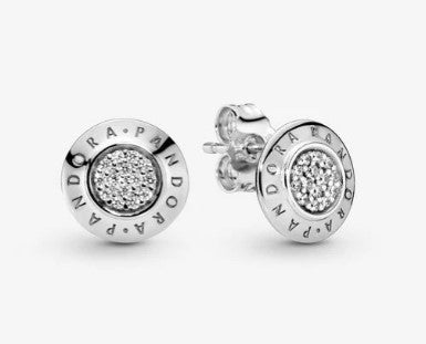 Orecchini scintillanti con logo PANDORA - Biondo Gioielli