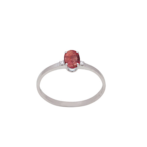 Anello donna Rubino e Diamanti DI LEO