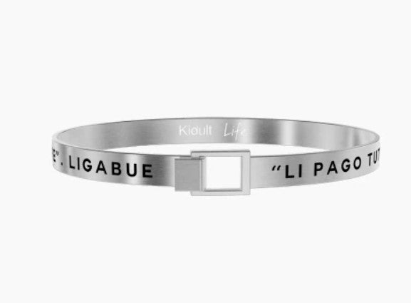 Bracciale uomo KIDULT Ligabue Collection Hai un momento Dio? - Biondo Gioielli
