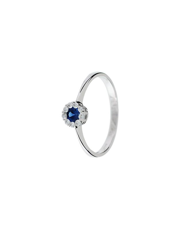 Anello in oro, Diamanti e Zaffiro GIORGIO VISCONTI donna