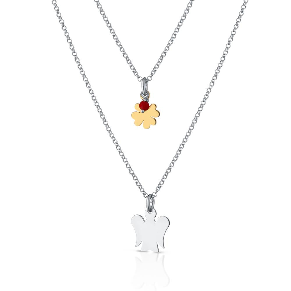 Collana donna a doppia catena ROBERTO GIANNOTTI - Biondo Gioielli