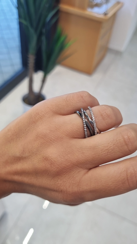 Anello donna incrociato ECLAT