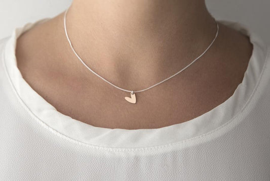 Girocollo in argento e oro rosa CUORI & FRECCE