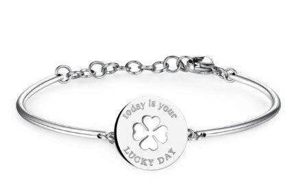 Bracciale donna BROSWAY Chakra Quadrifoglio - Biondo Gioielli
