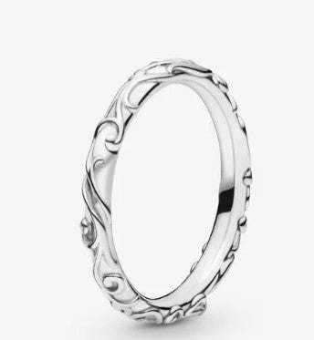 Anello PANDORA a fascia bellezza regale - Biondo Gioielli