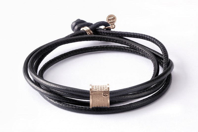 Bracciale TUUM Pater doppio giro - Biondo Gioielli