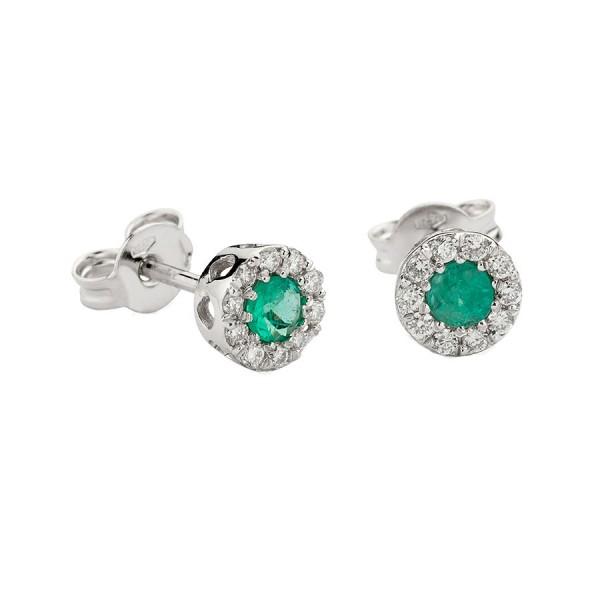 Orecchini oro 18kt e smeraldo NAMURI - Biondo Gioielli