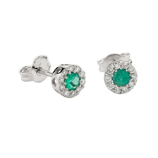Orecchini oro 18kt e smeraldo NAMURI - Biondo Gioielli