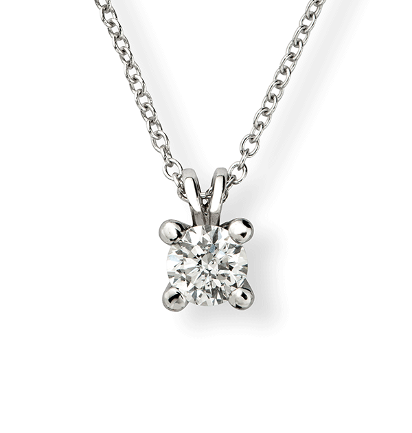 Pendente Solitario Oro e Diamanti NAMURI - Biondo Gioielli