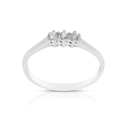 Anello Trilogy donna oro e diamanti DI LEO