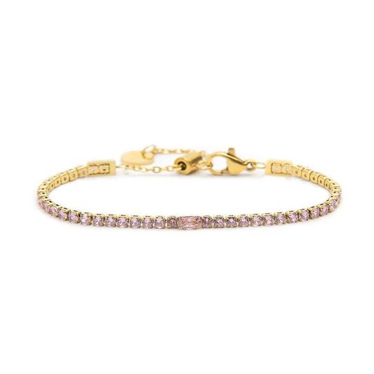 Bracciale tennis 2,5mm con zircone centrale MARLÙ 31BR0006G-LF