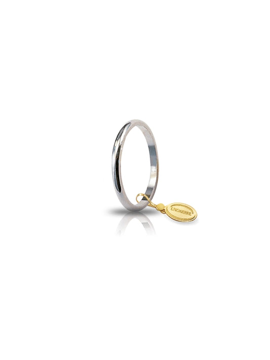 Fede classica in oro bianco 18KT UNOAERRE