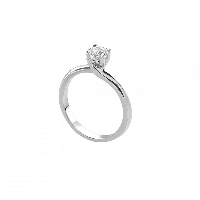 Anello solitario in oro e Diamante GIORGIO VISCONTI donna