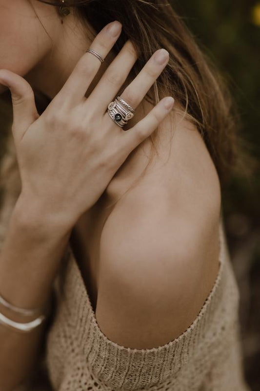 Anello donna personalizzabile in argento CUORI & FRECCE