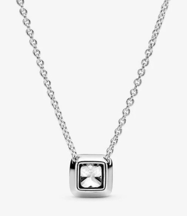 Collana con Punto Luce quadrato scintillante PANDORA - Biondo Gioielli