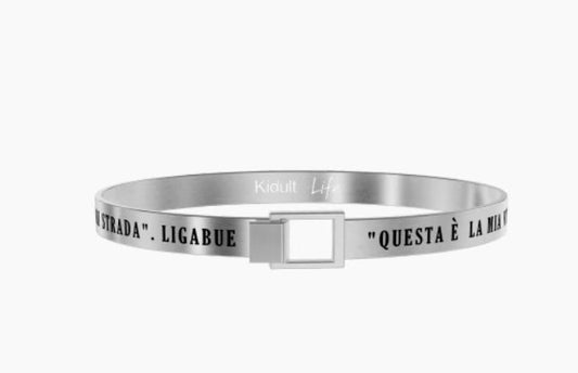 Bracciale uomo KIDULT Ligabue Collection Questa è la mia vita - Biondo Gioielli