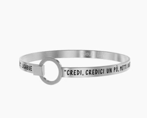 Bracciale donna KIDULT Ligabue Collection Ho perso le parole - Biondo Gioielli