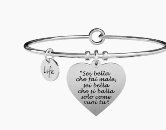 Bracciale donna KIDULT Ligabue Collection Ho perso le parole - Biondo Gioielli