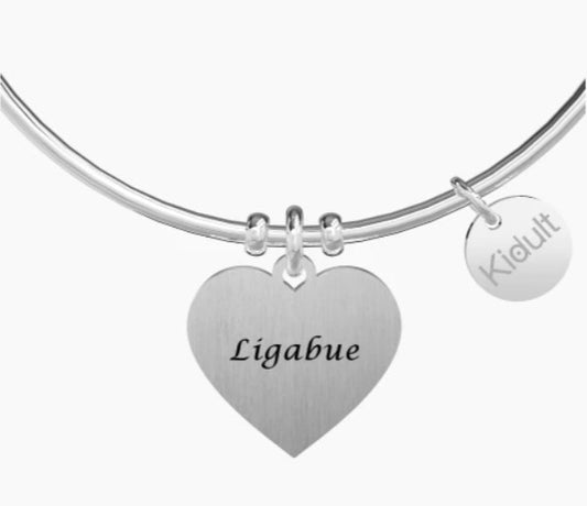 Bracciale donna KIDULT Ligabue Collection Metti in circolo il tuo amore - Biondo Gioielli