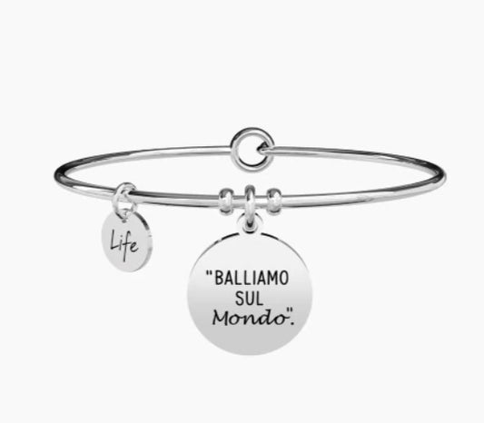 Bracciale donna KIDULT Ligabue Collection Balliamo sul mondo - Biondo Gioielli