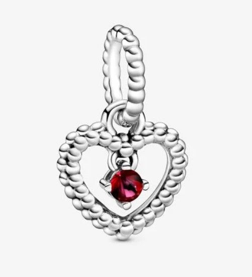 Charm PANDORA a cuore con sfere Purely - Biondo Gioielli