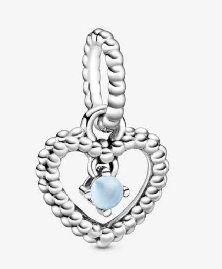 Charm PANDORA a cuore con sfere Purely - Biondo Gioielli