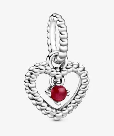 Charm PANDORA a cuore con sfere Purely - Biondo Gioielli