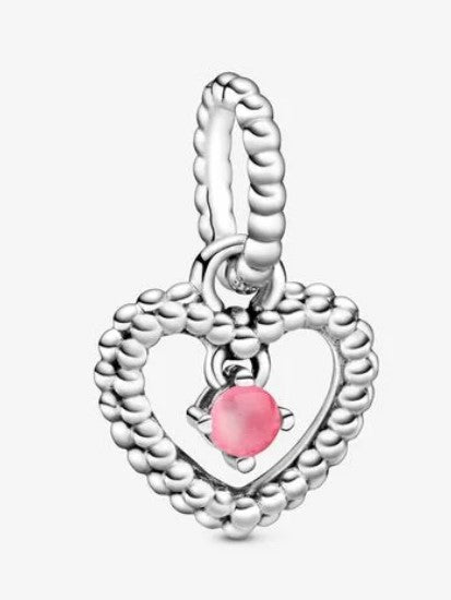 Charm PANDORA a cuore con sfere Purely - Biondo Gioielli