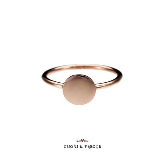 Anello donna in oro rosa personalizzabile CUORI & FRECCE