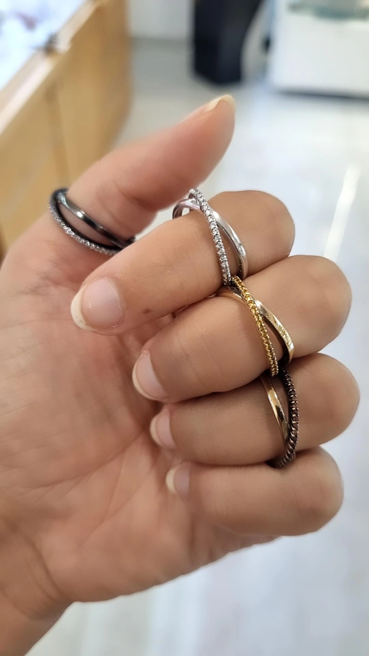 Anello donna incrociato ECLAT