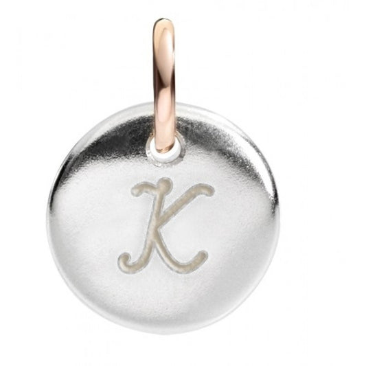 Ciondolo Moneta QUERIOT Lettera K - Biondo Gioielli