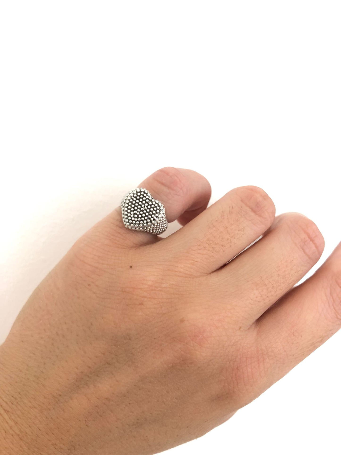 Anello chevalier da mignolo argento