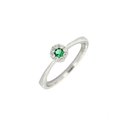 Anello in oro, Diamanti e Smeraldo GIORGIO VISCONTI donna