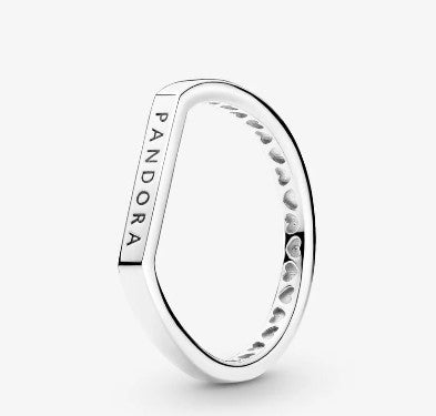 Anello PANDORA componibile con barretta e logo - Biondo Gioielli