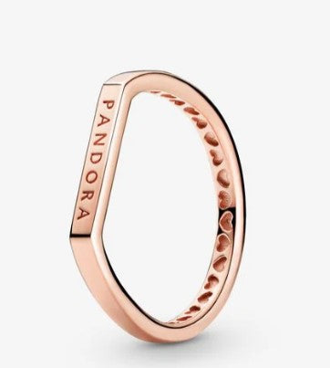 Anello PANDORA componibile con barretta e logo - Biondo Gioielli