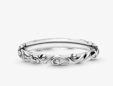 Anello PANDORA a fascia bellezza regale - Biondo Gioielli