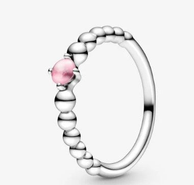 Anello PANDORA petalo rosa decorato con sfere - Biondo Gioielli