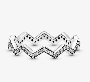 Anello PANDORA Zigzag scintillante - Biondo Gioielli