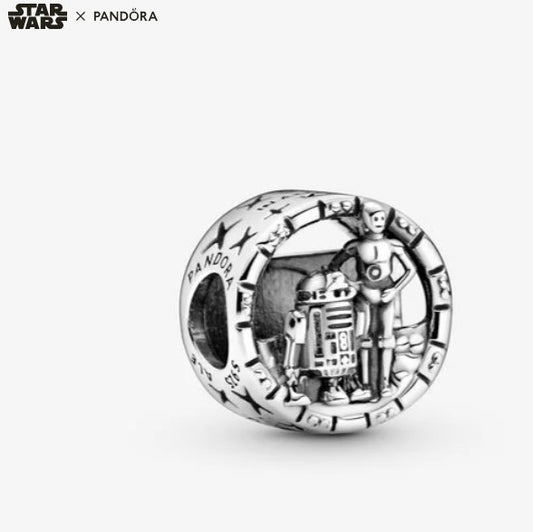 Charm PANDORA Star Wars, C-3PO e R2-D2 - Biondo Gioielli