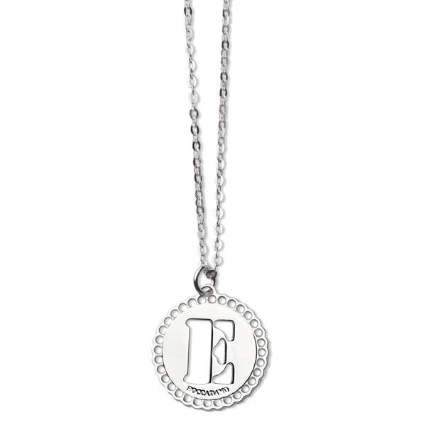 Collana donna BOCCADAMO Lettera E - Biondo Gioielli