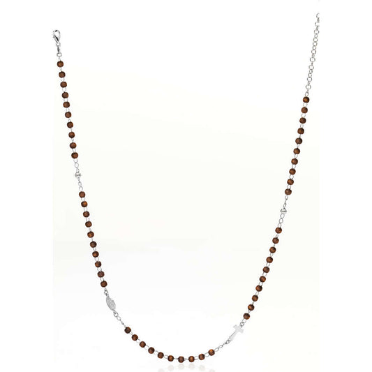 Collana rosario AMEN in legno