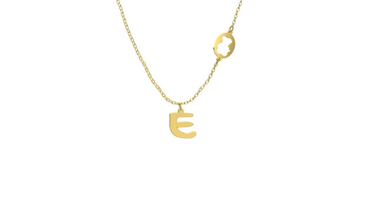 Pendente con lettera oro 9kt NANÁN - Biondo Gioielli