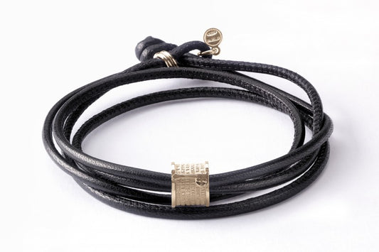 Bracciale TUUM Pater doppio giro - Biondo Gioielli