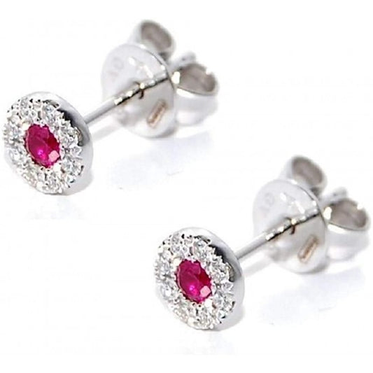 Orecchini in oro, Diamanti e Rubino GIORGIO VISCONTI donna